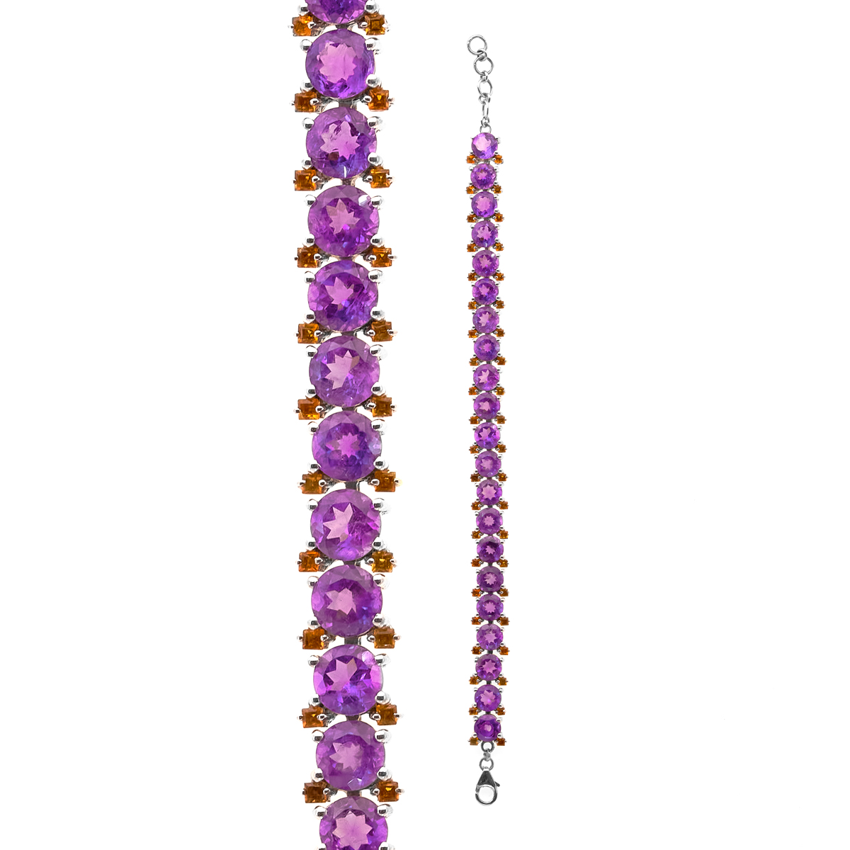 Bracelet amethyste argent Angelica